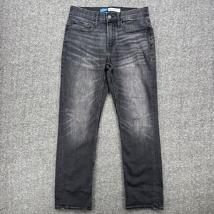 Old‎ Navy Mens 360 Stretch Straight Leg Faded Black Jeans 29 Elastic waist